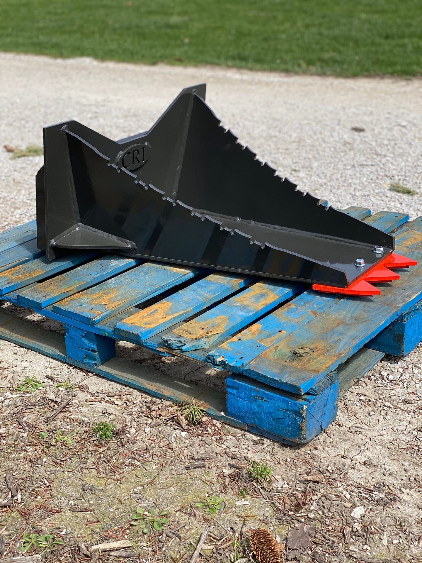 CRI Mini Skid Steer Stump and Trenching Buckets Cold Roll Industrial